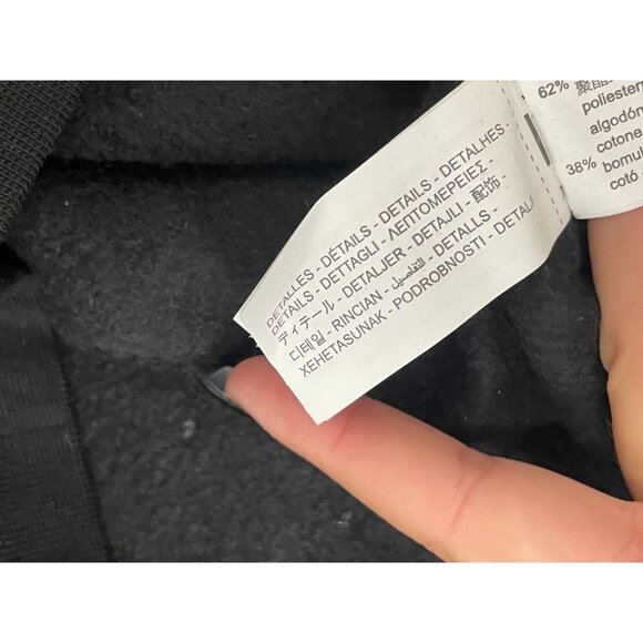 Zara Mens Sweatshirt XL Black Quarter Zip Pullover Athletic 0761/333 NWT - Picture 15 of 16